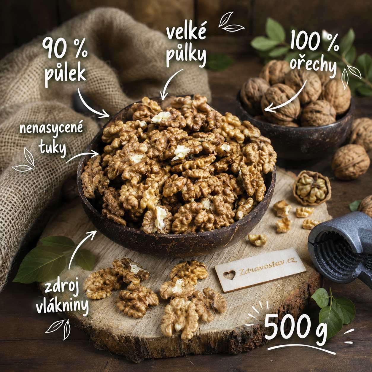 Vlašské ořechy Premium (půlky 90%) — náhled 4