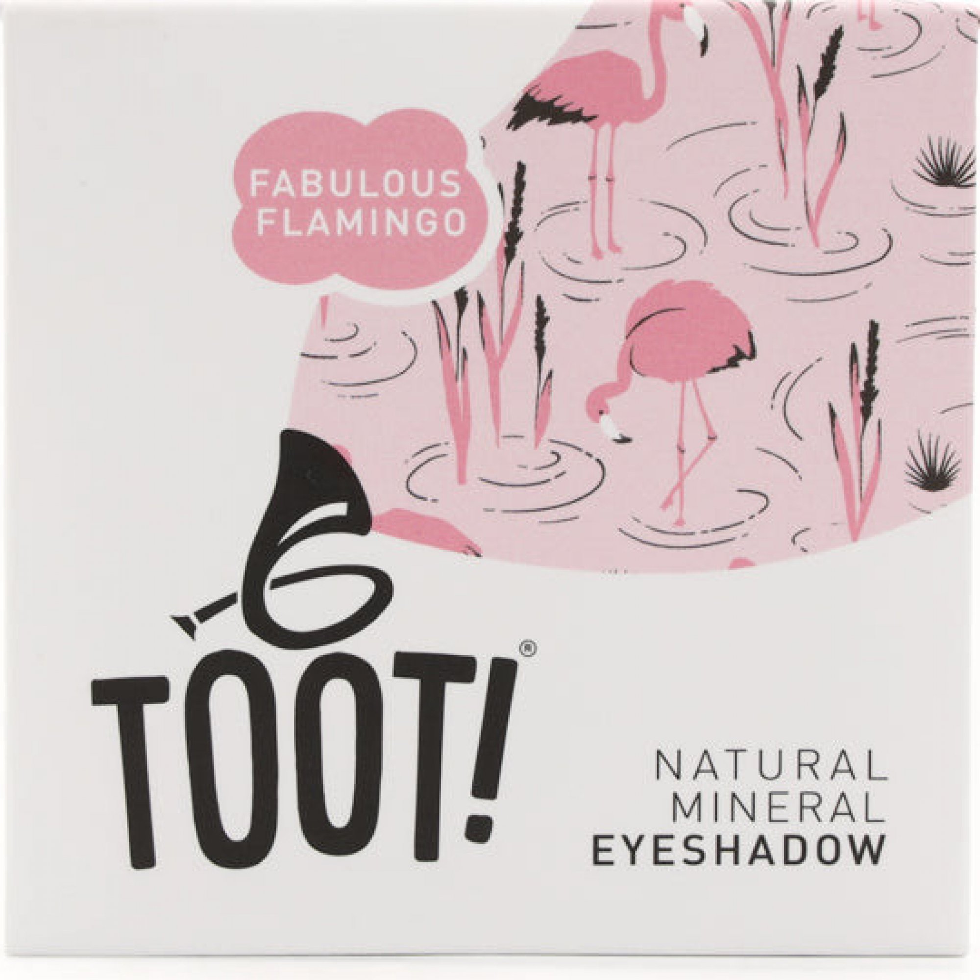 Toot Cosmetics TOOT Minerální oční stíny růžové – Fabulous Flamingo 2,3 g