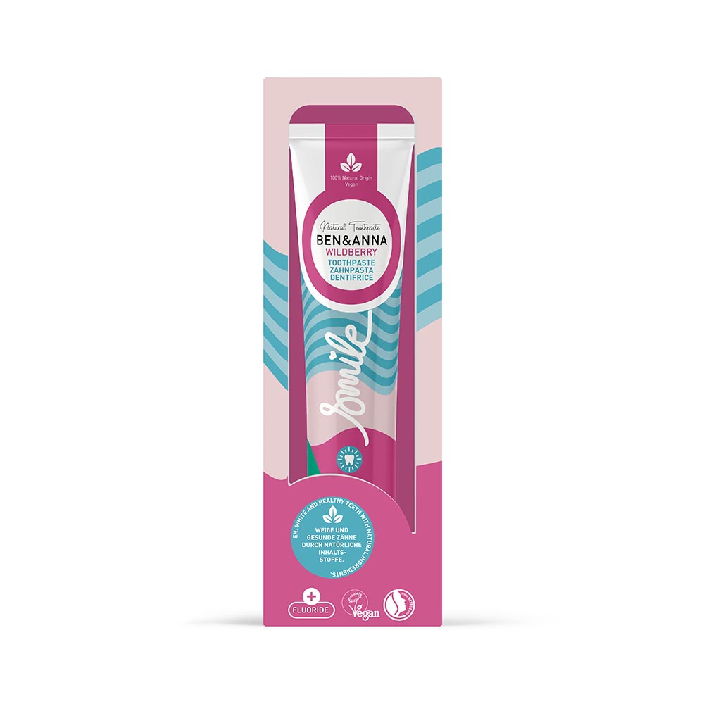 Ben & Anna Zubní pasta s fluoridem - Wild Berry 75 ml