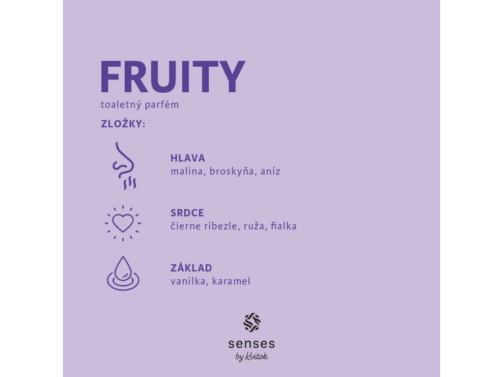 Kvitok Senses Přírodní parfém Fruity 30 ml