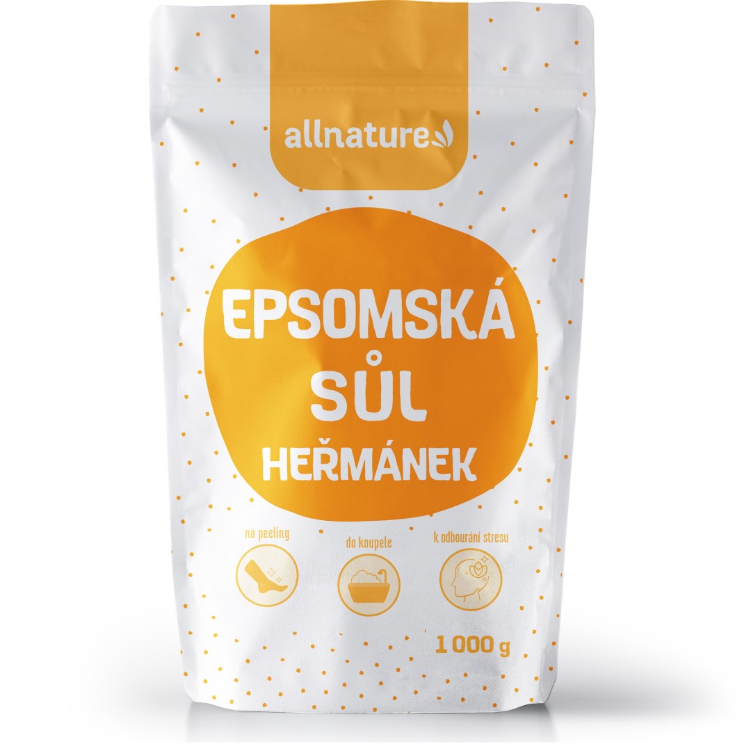 Allnature Epsomská sůl Heřmánek 1000 g