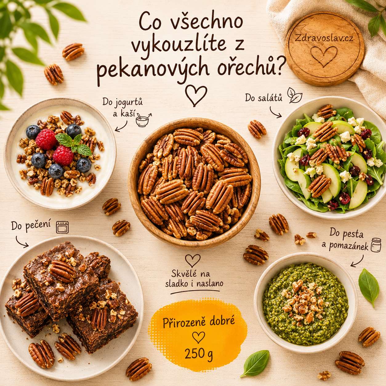 Pekanové ořechy půlky — náhled 2