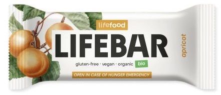 Levně Lifebar Tyčinka meruňková BIO RAW 40 g