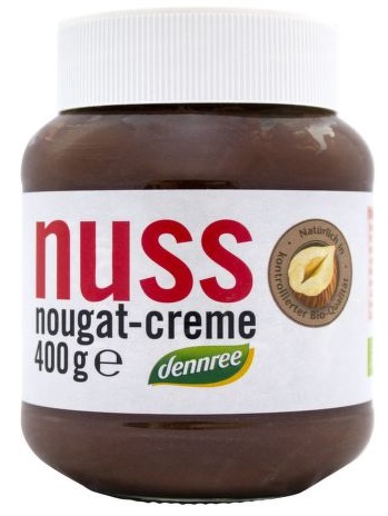 Levně Dennree Pomazánka ořechovo-nugátová BIO 400 g