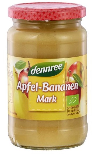 Levně Dennree Pyré jablečno-banánové BIO 360 g
