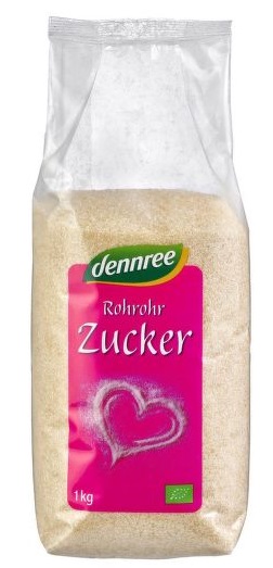 Levně Dennree Cukr třtinový BIO 1 kg
