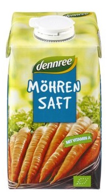 Dennree Šťáva mrkvová BIO 500 ml