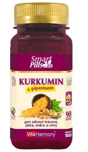 Levně VitaHarmony Kurkumin s piperinem 90 tablet
