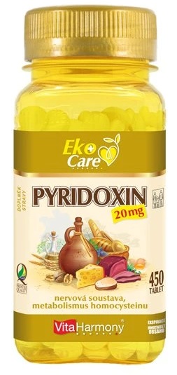 Levně VitaHarmony Pyridoxin 20 mg 450 tablet