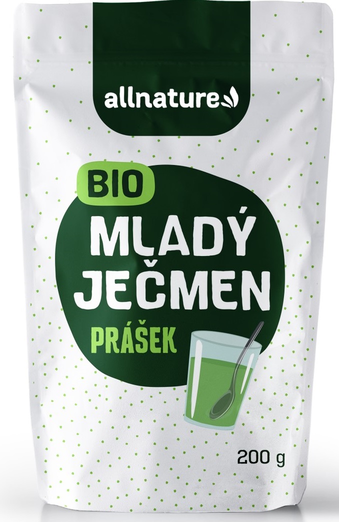 Levně Allnature Mladý ječmen prášek BIO 200 g