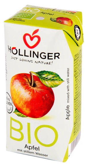 Levně Hollinger Nektar jablko BIO 200 ml