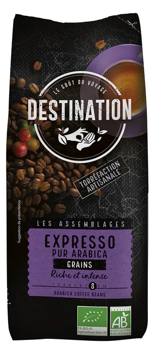 Destination Káva zrnková Espresso BIO 500 g