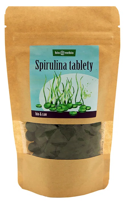 Levně Bio Nebio Tablety Spirulina BIO 100 g