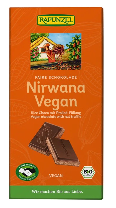 Levně Rapunzel Čokoláda Nirwana vegan BIO 100 g