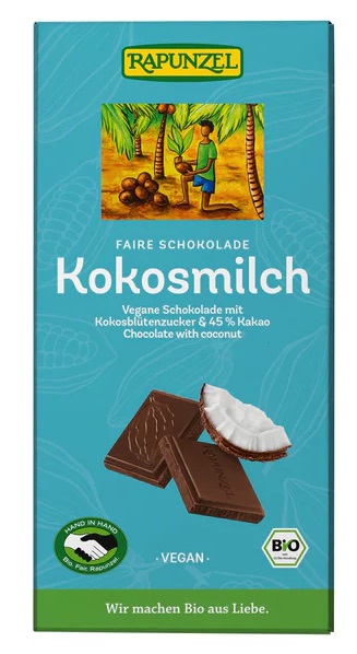 Rapunzel Čokoláda kokosové mléko vegan BIO 80 g