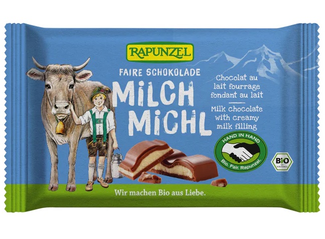 Rapunzel Čokoláda mléčná s mléčnou náplní BIO 100 g