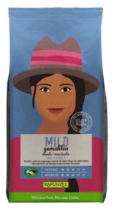 Levně Rapunzel Káva mletá Gusto Café Mild BIO 250 g
