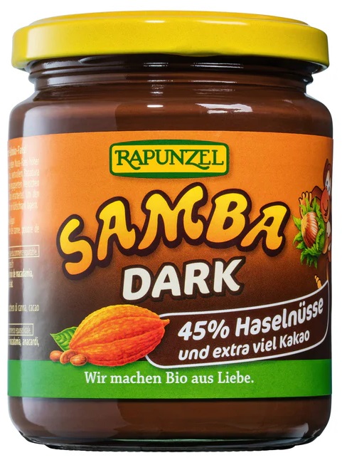 Rapunzel Pomazánka oříšková SAMBA dark BIO 250 g