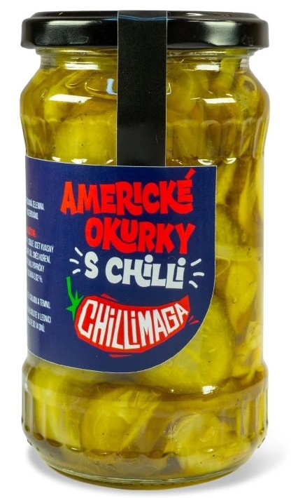 Levně ChilliMaga Americké okurky s chilli 300 g