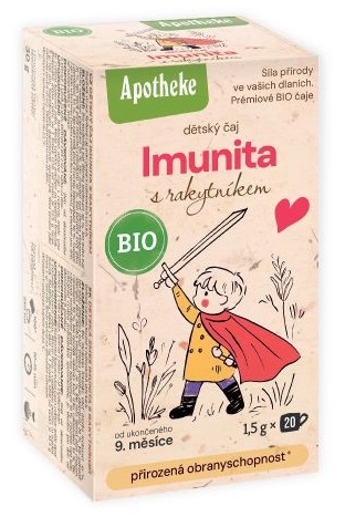 Aphoteke Čaj dětský Na imunitu s rakytníkem BIO 30 g