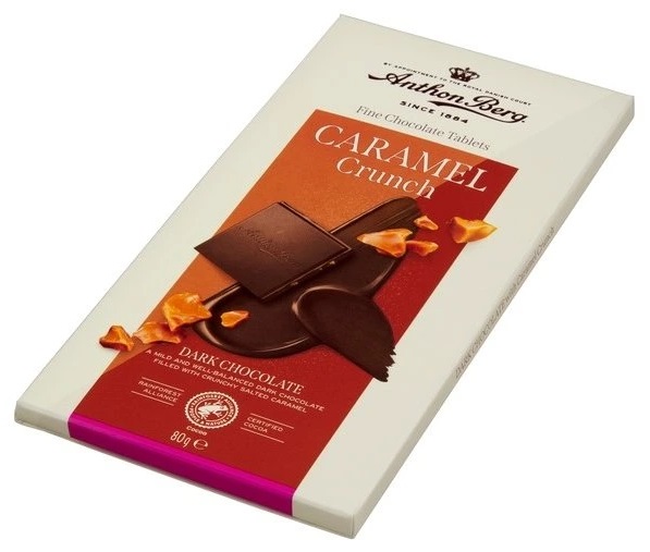 Anthon Berg Hořká čokoláda s křupavým karamelem 80 g