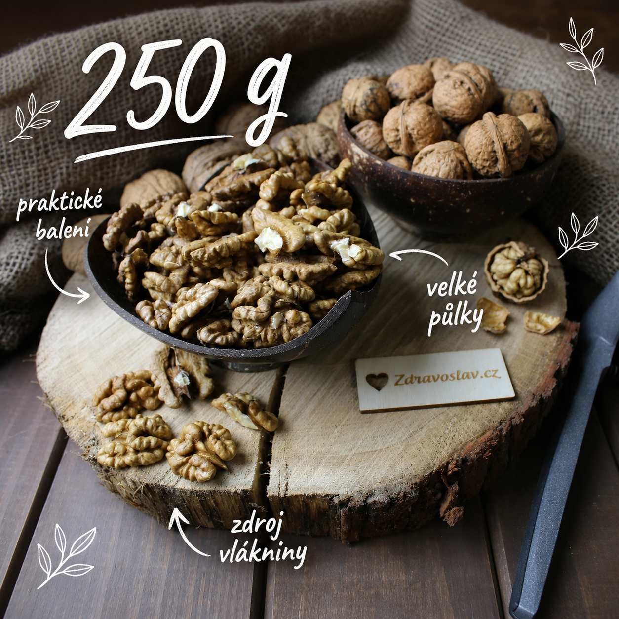 Vlašské ořechy Premium půlky (90 %) — náhled 2