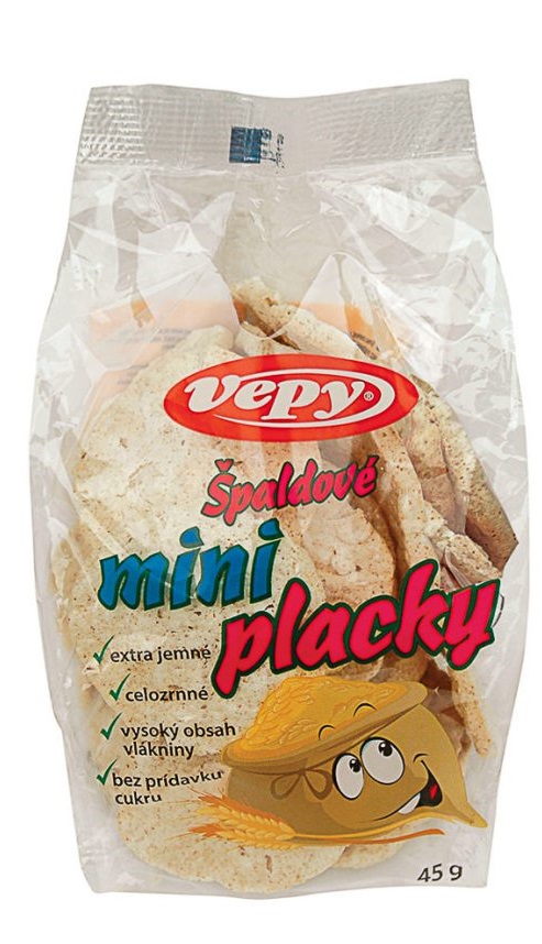 Levně Vepy špaldové celozrnné MINI placky 45 g