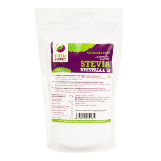 Natusweet Sladidlo ze stevie kristal 1:1 200 g