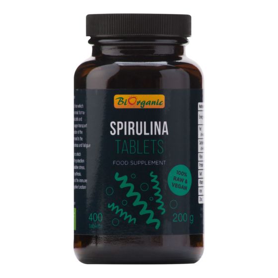 Biorganic Spirulina 400 tablet BIO 200 g