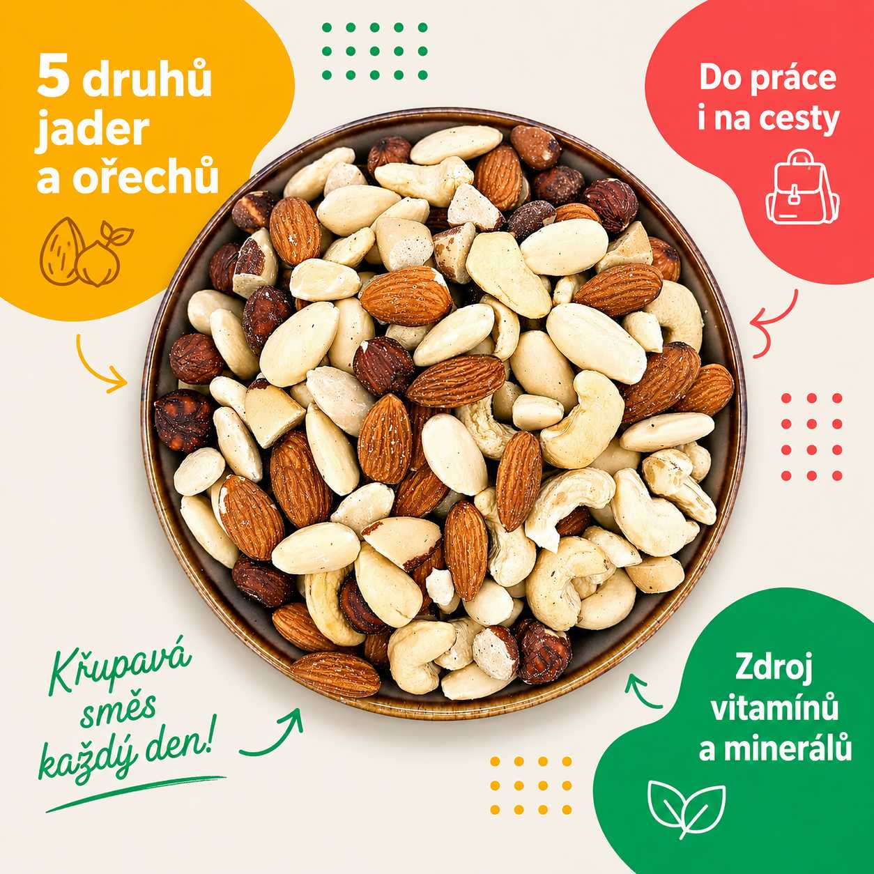 Zdravoslav Směs jader ořechů 500 g