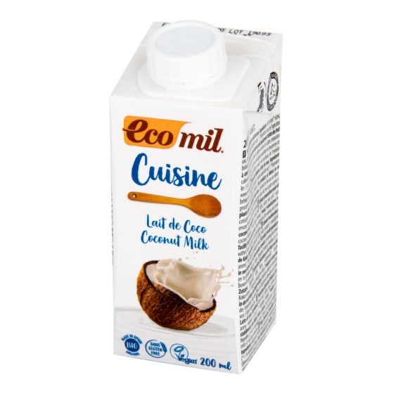 Ecomil Krém kokosový na vaření 7 % tuku BIO 200 ml
