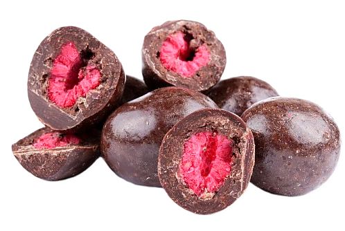 Zdravoslav Mrazem sušené maliny v hořké čokoládě 250 g