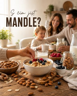 Nevíte, s čím jíst mandle? 🌰✨ Mandle jsou skvělé jen tak na zobání, ale umí toho mnohem víc. Hodí se do ranní kaše 🥣,...