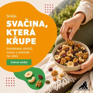 Svačina, která křupe a nezklame. 🌰 Na výlet, do práce, do školy nebo jen tak k filmu. Směsi ořechů, ovoce a semínek jsou...