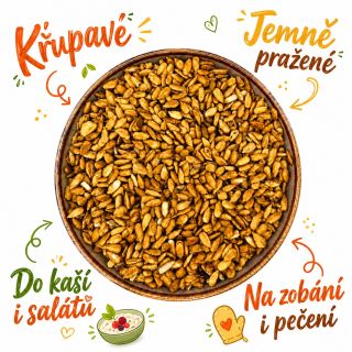 Když máte chuť na něco sladkého a křupavého zároveň. 🌻✨ Pražená slunečnicová semínka v karamelu jsou přesně to malé...