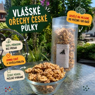 Česká klasika, která neomrzí. 🤎 Vlašské ořechy – české půlky potěší jemnou chutí, krásně plnými jádry a všestranným...
