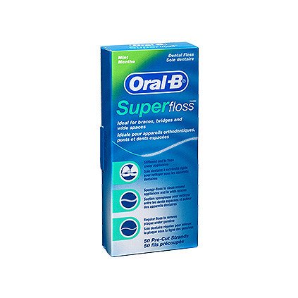 Oral-B dent.nit SuperFloss nastříhané pásky 50m 