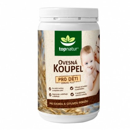 Ovesná koupel pro děti dóza 350g TOPNATUR 