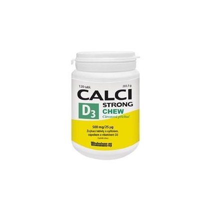 Calci Strong Chew+Vit.D3 tbl.120 Vitabalans 