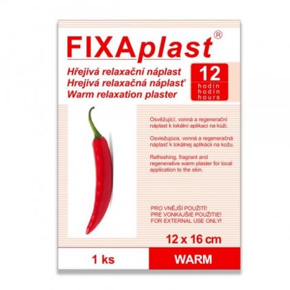 FIXAplast WARM kapsaicinová hřej.nápl.12x16cm 1ks 