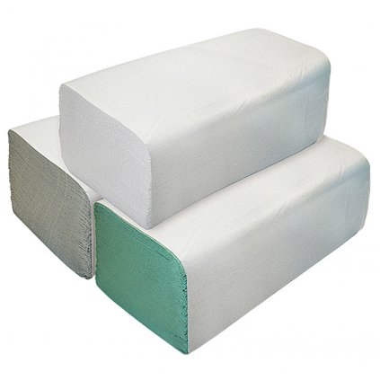 Papírové ručníky skládané ZZ 1vrstvé bílé 2x250ks 