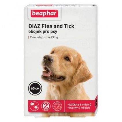 DIAZ Flea and Tick 6.435g obojek pro psy 65cm 