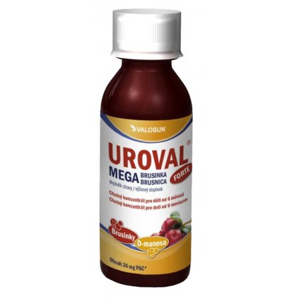 Uroval Mega Brusinka sirup forte 200ml 