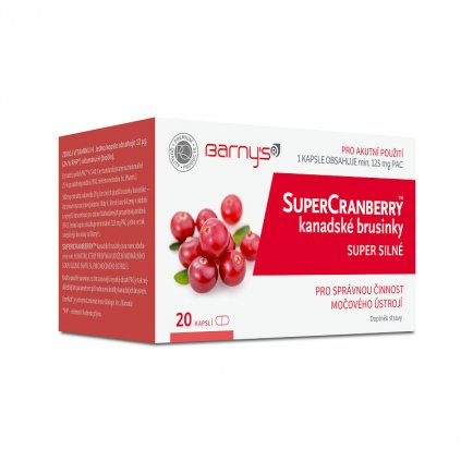 Barnys SuperCranberry kanadské brusinky cps.20 