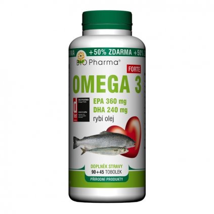 Omega 3 Forte 1200mg tob.90+45 BIO-Pharma 