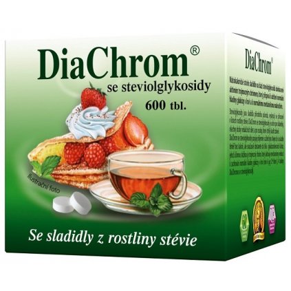 DiaChrom se steviolglykosidy tbl.600 