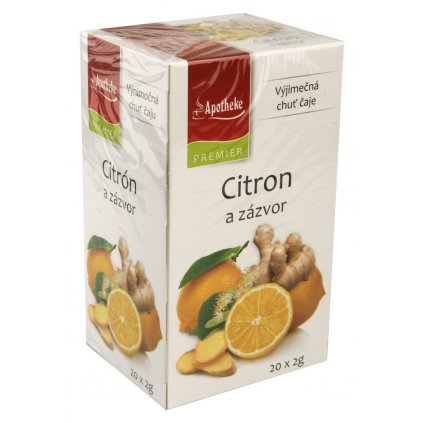 Apotheke Citron+zázvor s lípou čaj 20x2g 