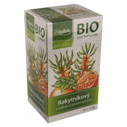 Apotheke BIO Rakytníkový čaj máta pomer. 20x1.8g 