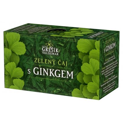 Grešík Zelený čaj s ginkgem n.s.20x1.5g přebal 