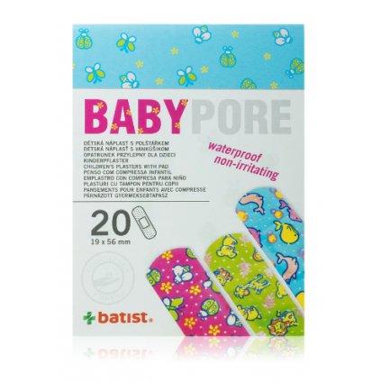 BABYPORE Dětské náplasti 19x56 mm sada náplastí pro děti